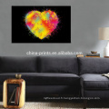 Copie colorée en toile de coeur pour Dropship / Contemporary Love Canvas Wall Art / Modern Giclee Canvas Artwork